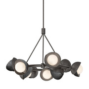 Brooklyn 9-Light 32" Double Shade Ring Chandelier in Oil Rubbed Bronze