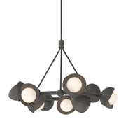 Brooklyn 9-Light 32" Double Shade Ring Chandelier in Natural Iron