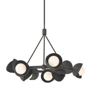 Brooklyn 9-Light 32" Double Shade Ring Chandelier in Natural Iron