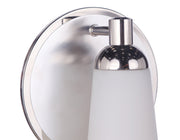 Riggs 1 Light 7.25" Wall Sconce in Brushed Polished Nickel / Polished Nickel