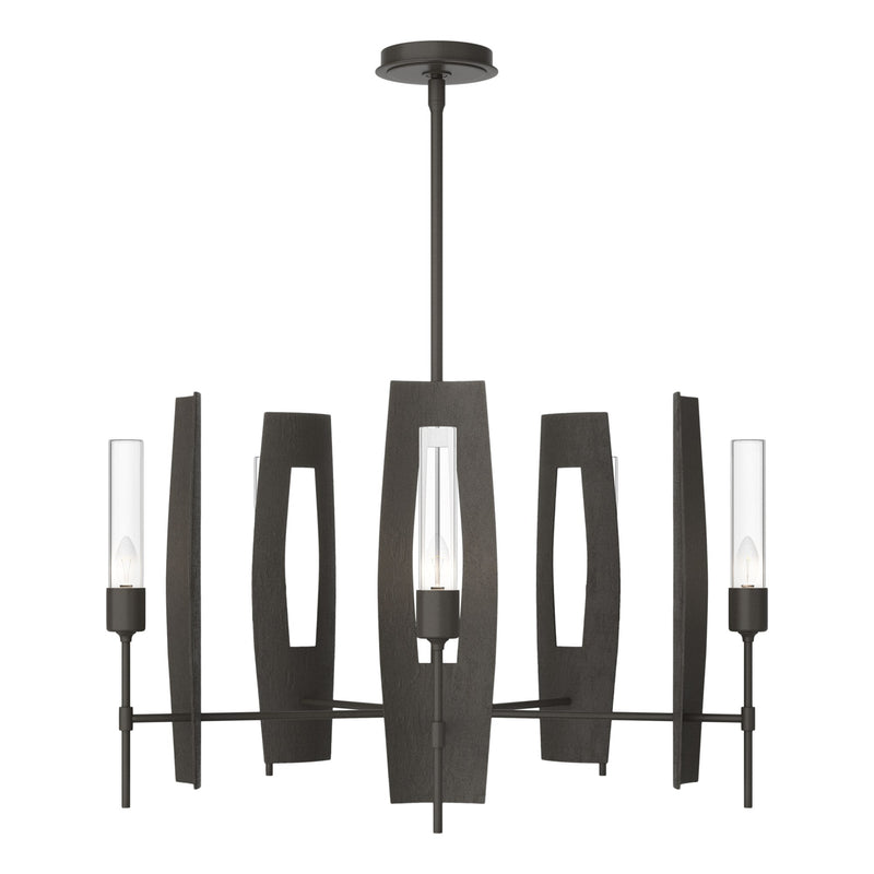 Passage 5-Light 30" Chandelier in Dark Smoke