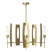 Passage 5-Light 30" Chandelier in Modern Brass