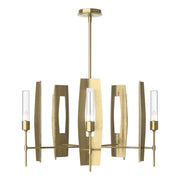 Passage 5-Light 30" Chandelier in Modern Brass
