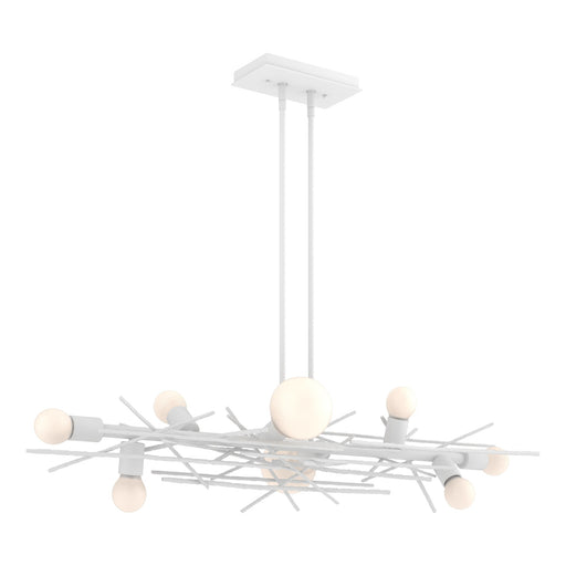 Brindille 8-Light 53.8" Linear Chandelier in White