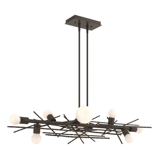 Brindille 8-Light 53.8" Linear Chandelier in Bronze