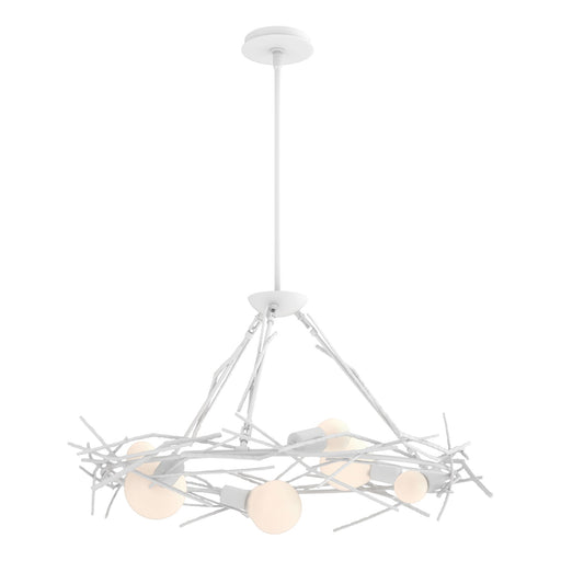 Brindille 6-Light 37.3" Ring Chandelier in White