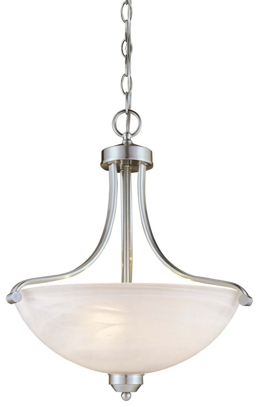 Paradox 3-Light Pendant in Brushed Nickel
