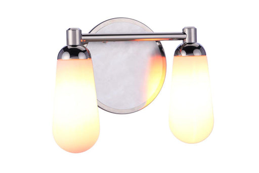 Riggs 2 Light 12.38" Vanity in Brushed Polished Nickel / Polished Nickel