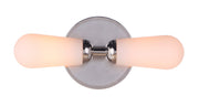Riggs 2 Light 16" Linear Vanity in Brushed Polished Nickel / Polished Nickel