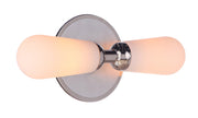 Riggs 2 Light 16" Linear Vanity in Brushed Polished Nickel / Polished Nickel
