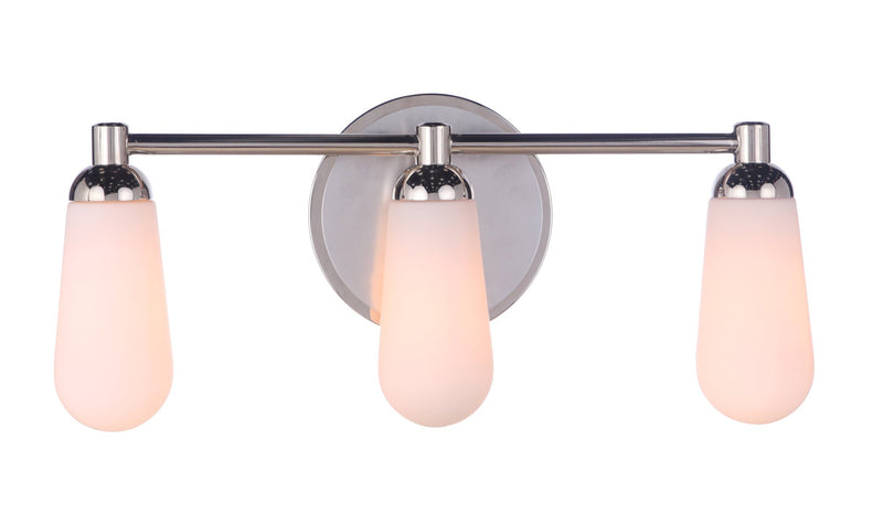 Riggs 3 Light 21.5" Vanity in Brushed Polished Nickel / Polished Nickel