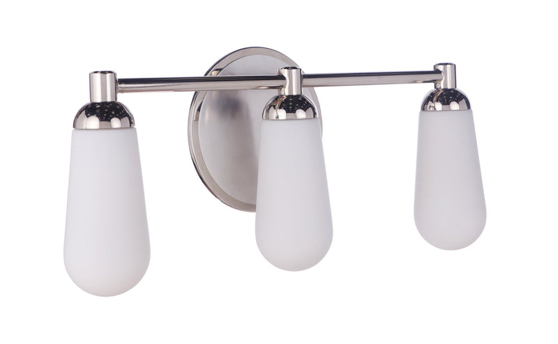 Riggs 3 Light 21.5" Vanity in Brushed Polished Nickel / Polished Nickel