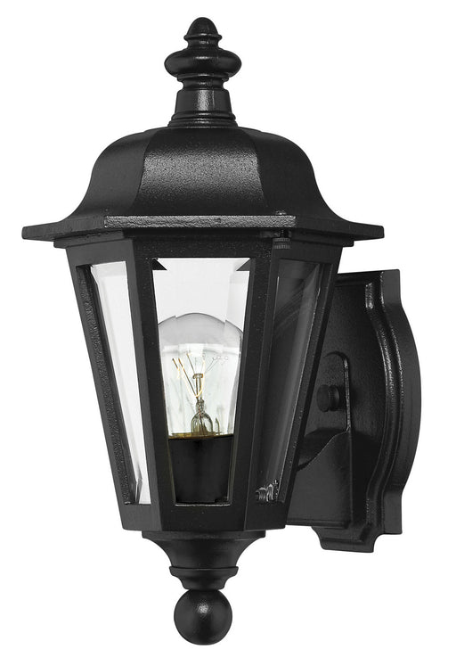 1819BK - Manor House Small Wall Mount Lantern in Black by Hinkley Lighting