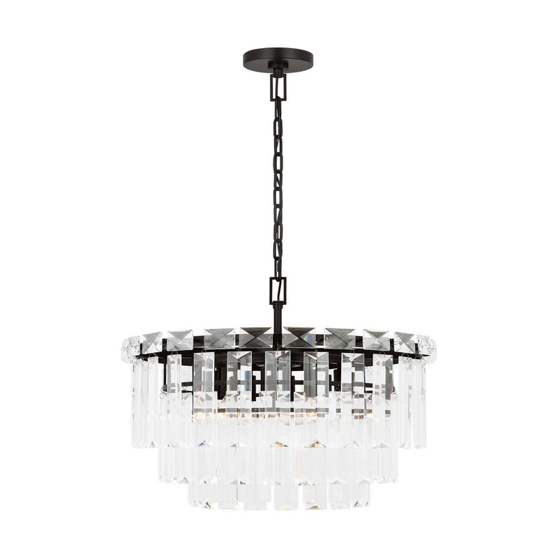 Arden 10-Light Medium Chandelier in Aged Iron