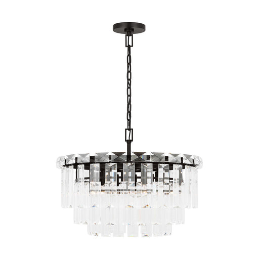 Arden 10-Light Medium Chandelier in Aged Iron