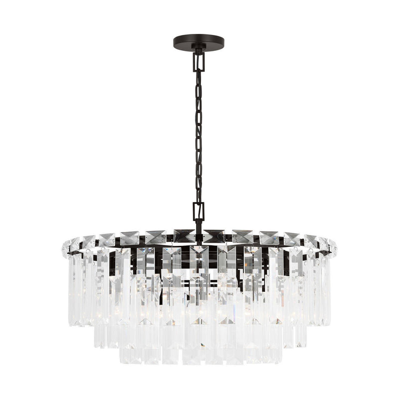 Arden 16-Light Large Chandelier in Aged Iron