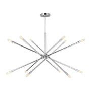 Eastyn 12-Light Extra Large Chandelier in Polished Nickel