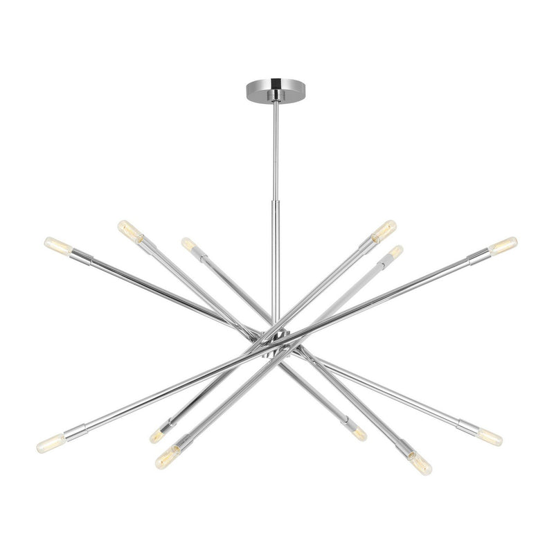 Eastyn 12-Light Extra Large Chandelier in Polished Nickel