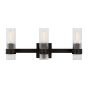 Geneva 3-Light Bath Vanity Light in Aged Iron
