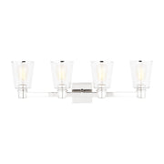 Alessa 4-Light Bath Vanity Light in Polished Nickel