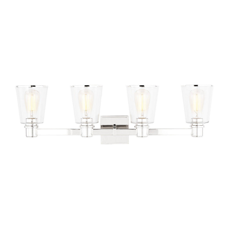 Alessa 4-Light Bath Vanity Light in Polished Nickel