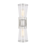 Alessa 2-Light Linear Bath Sconce in Polished Nickel