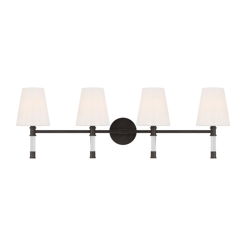 Hanover 4-Light Bath Vanity Light in Aged Iron