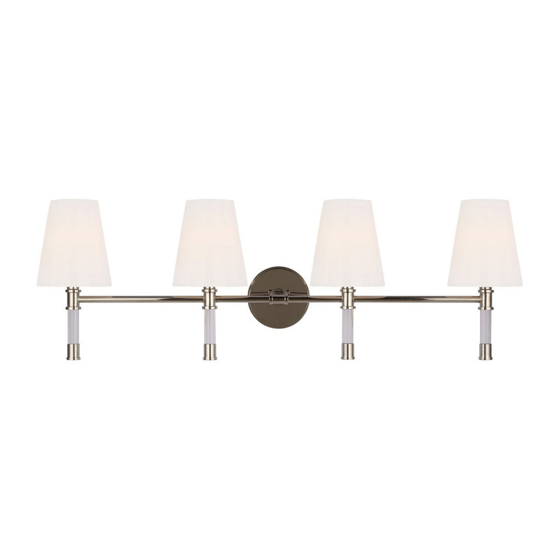 Hanover 4-Light Bath Vanity Light in Polished Nickel