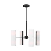 Capalino 8-Light Medium Chandelier in Midnight Black