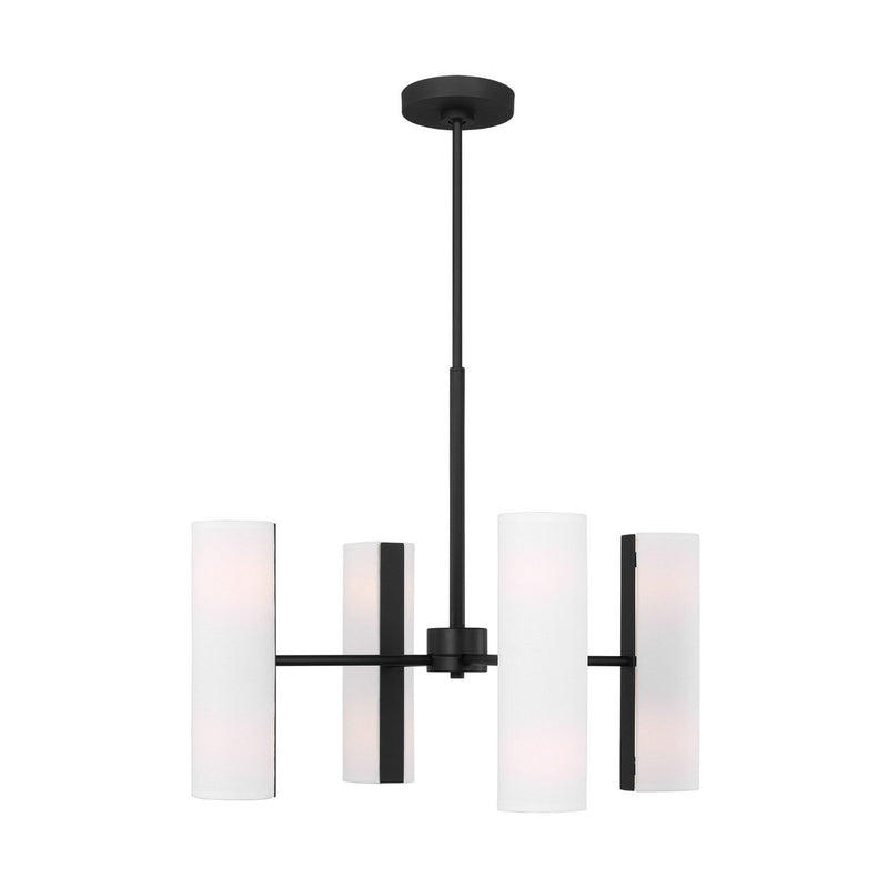 Capalino 8-Light Medium Chandelier in Midnight Black