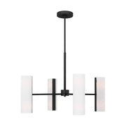 Capalino 8-Light Large Chandelier in Midnight Black