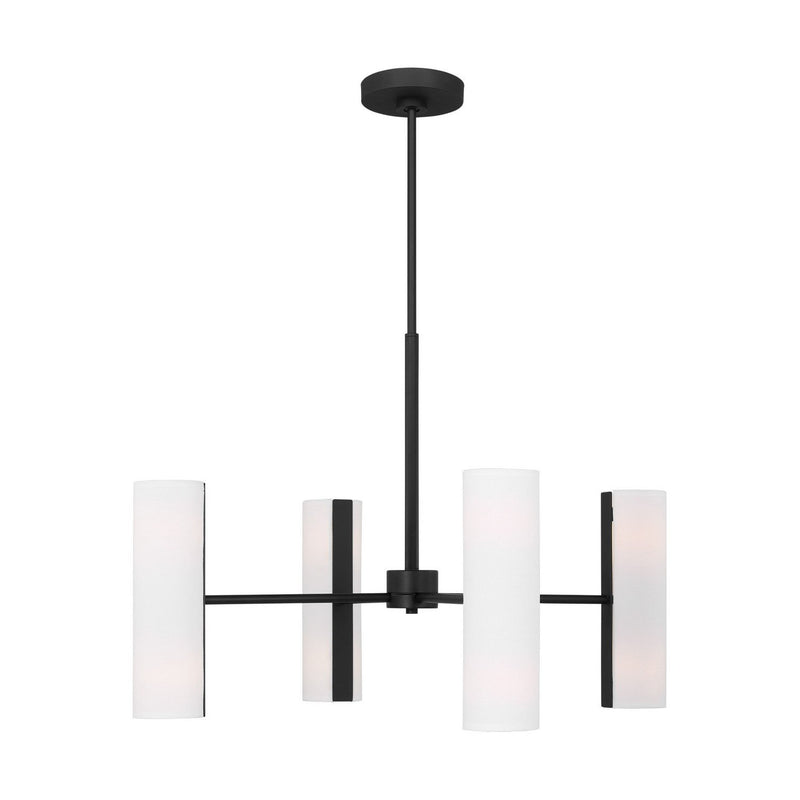 Capalino 8-Light Large Chandelier in Midnight Black