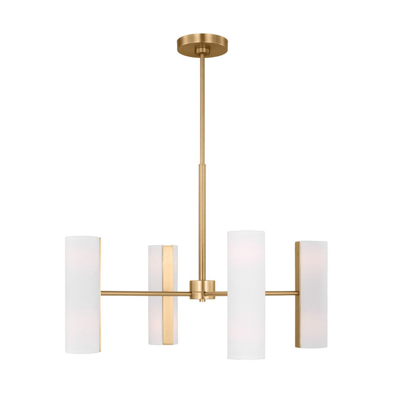 Capalino 8-Light Large Chandelier in Satin Brass