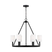 Egmont 6-Light Large Chandelier in Midnight Black