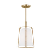 Cortes Medium Pendant in Satin Brass