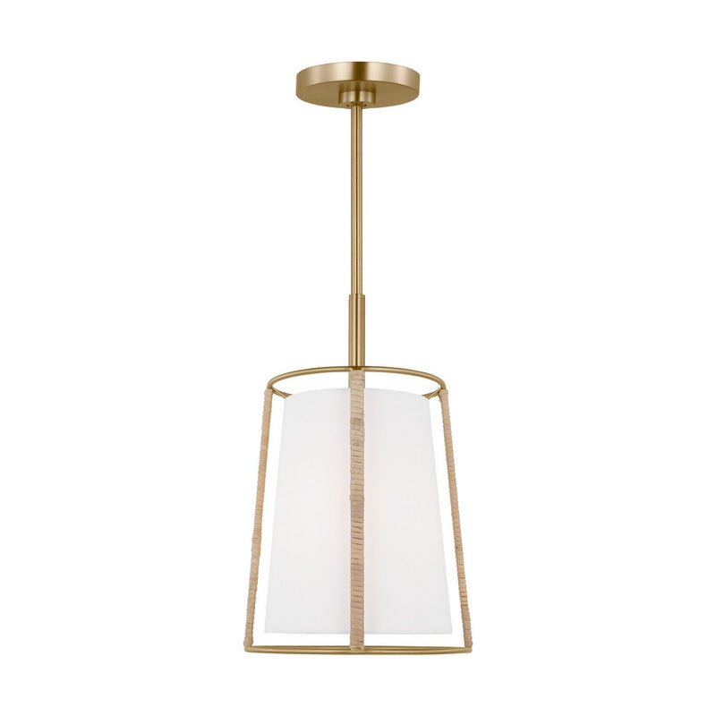 Cortes Medium Pendant in Satin Brass