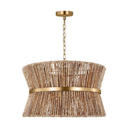 Thurlo Medium 3-Light Pendant in Satin Brass