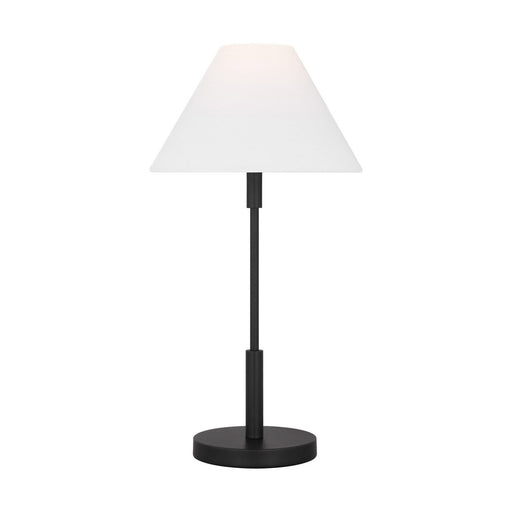 Porteau Medium Table Lamp in Midnight Black