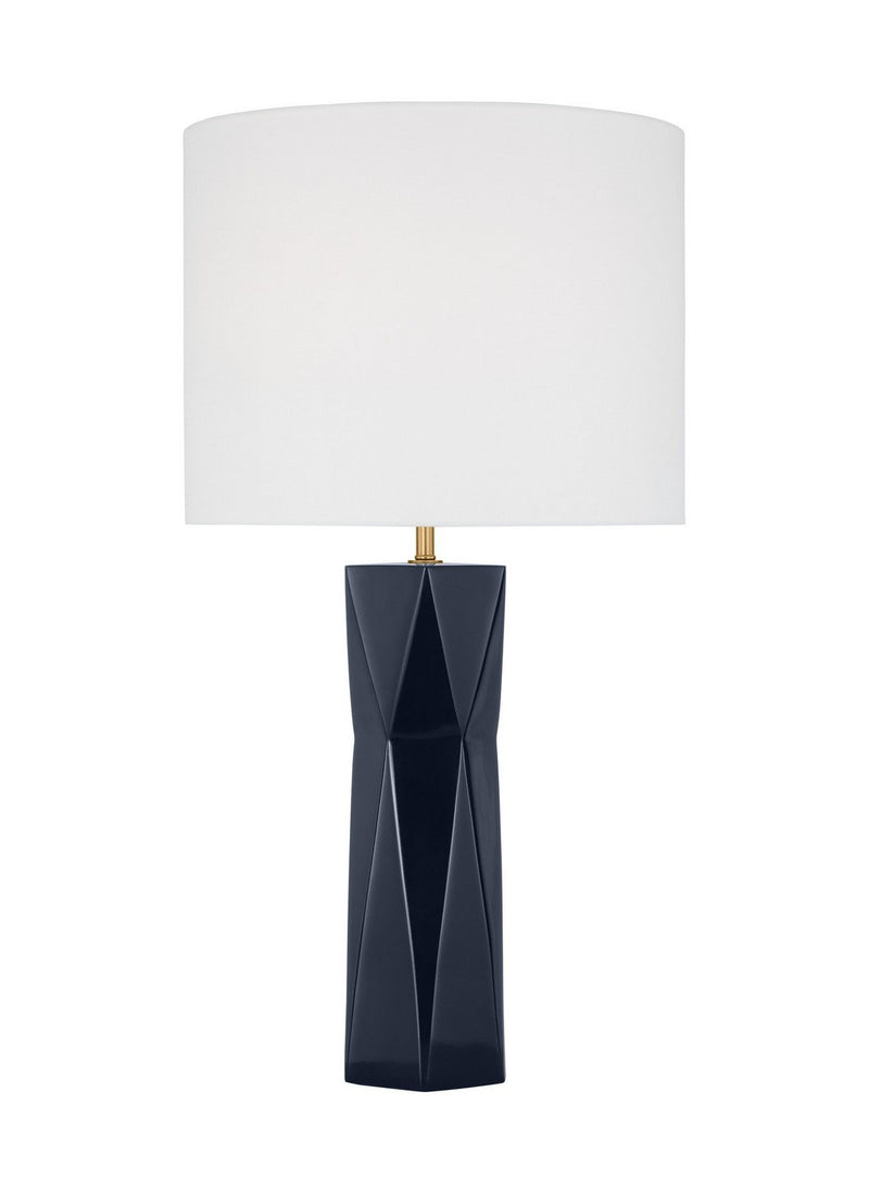 Fernwood Medium Table Lamp in Gloss Navy