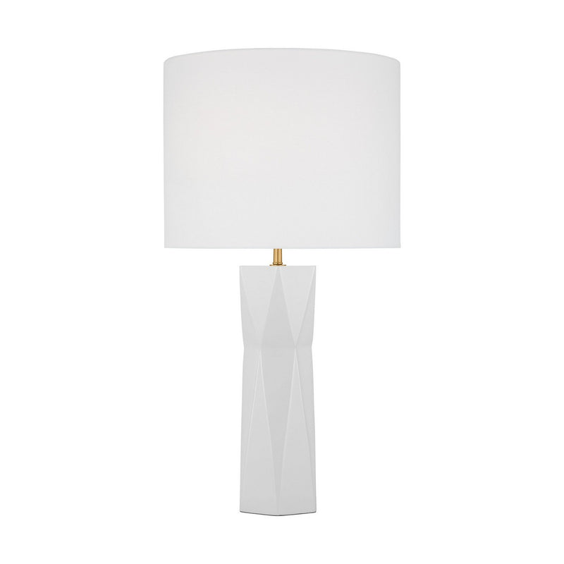 Fernwood Medium Table Lamp in Gloss White