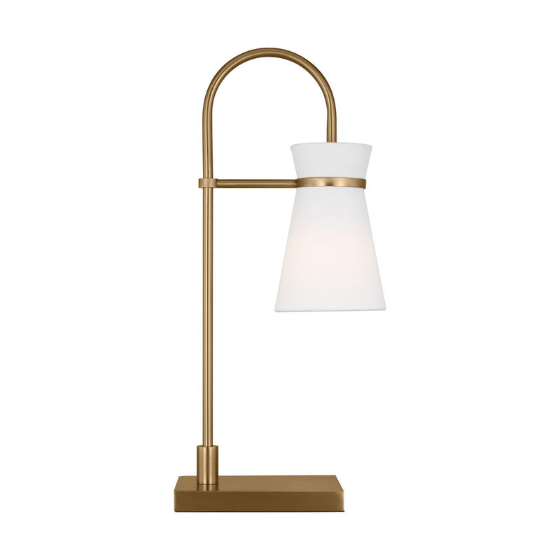 Binx Medium Task Desk Lamp in Satin Brass