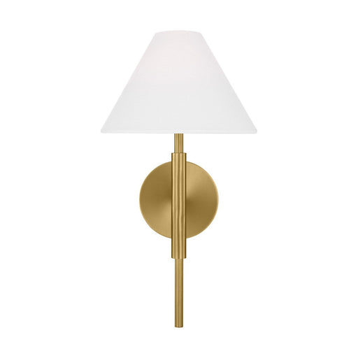 Porteau Medium Wall Sconce in Satin Brass