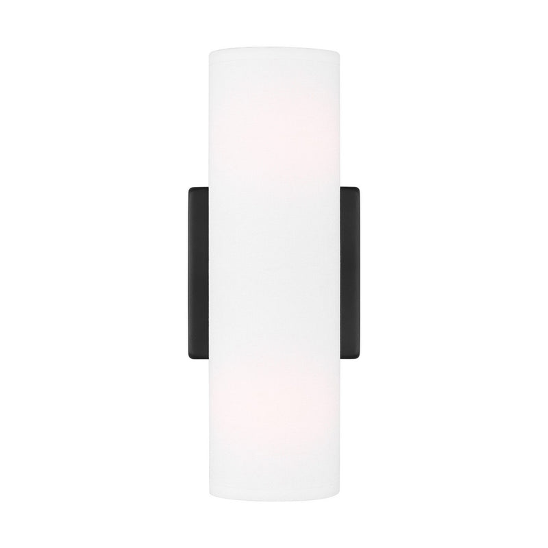 Capalino 2-Light Wall Sconce in Midnight Black