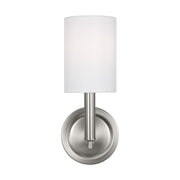 Egmont Medium Wall Sconce in Brushed Steel