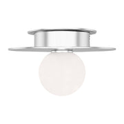 Nodes Small Flush Mount in Polished Nickel
