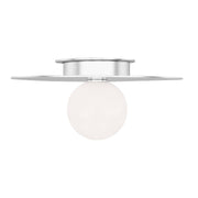 Nodes Medium Flush Mount in Polished Nickel