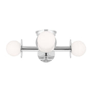 Nodes 4-Light Semi-Flush Mount in Polished Nickel