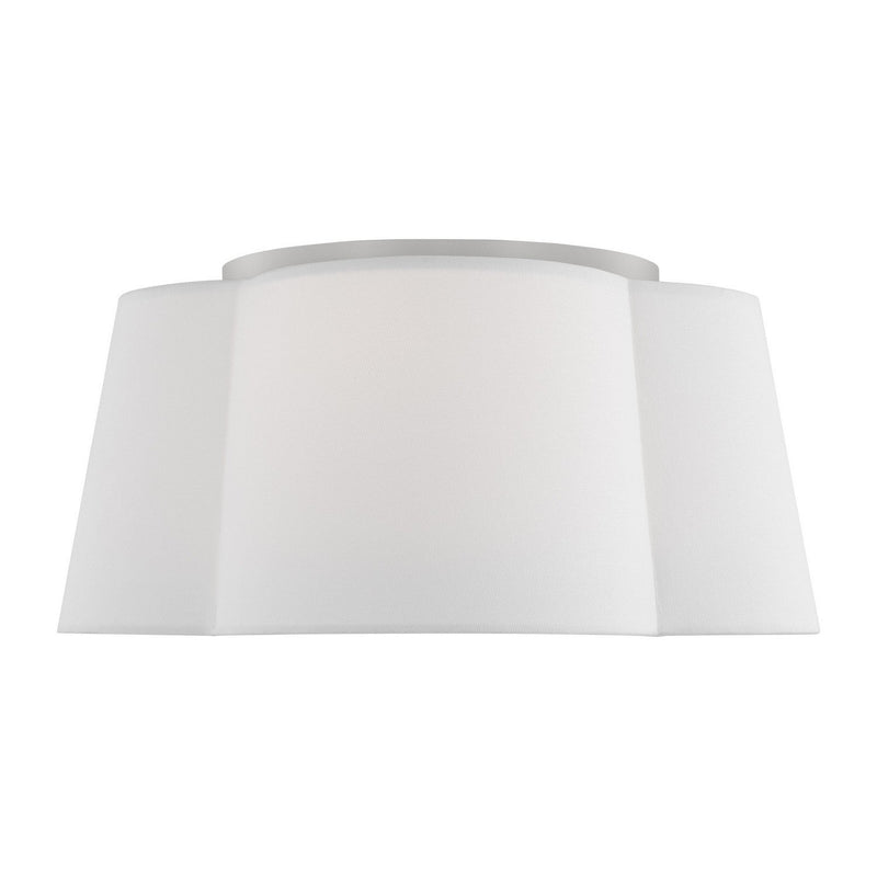 Bronte 2-Light Flush Mount in Burnished Brass