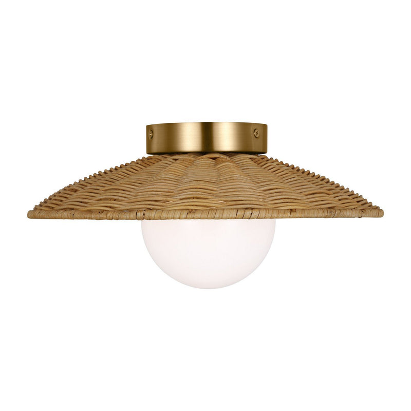 Mari Medium Flush Mount in Burnished Brass