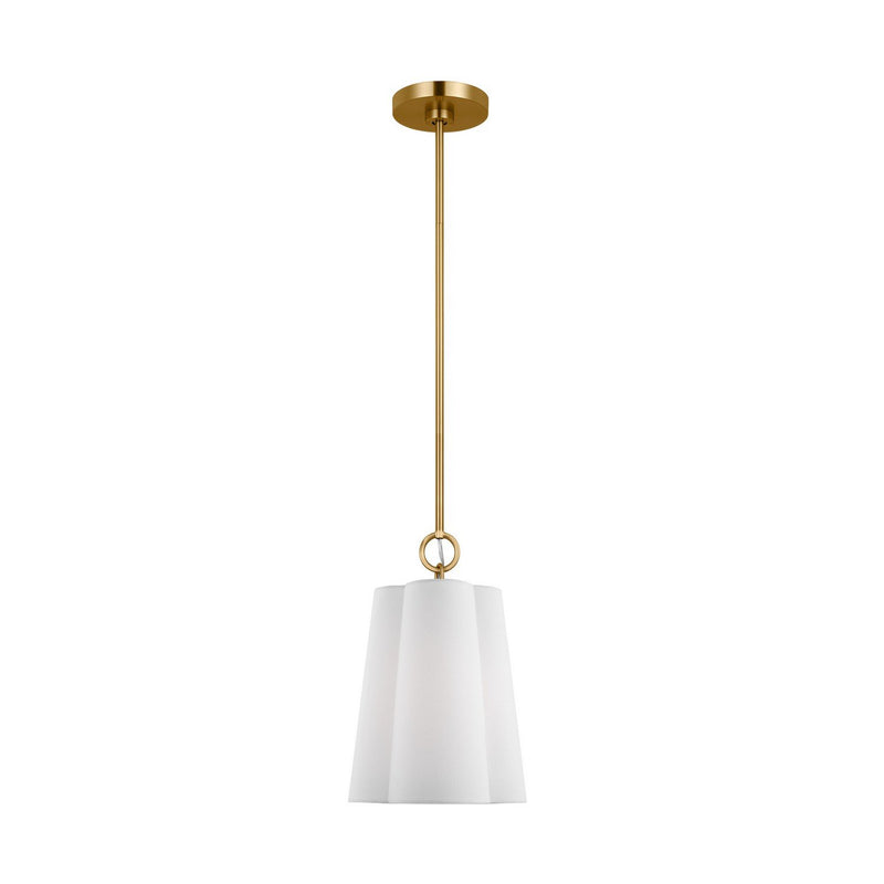 Bronte Small Pendant in Burnished Brass